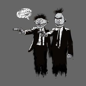 Defiant Bert and Ernie Pulp Fiction T-shirt MINT
